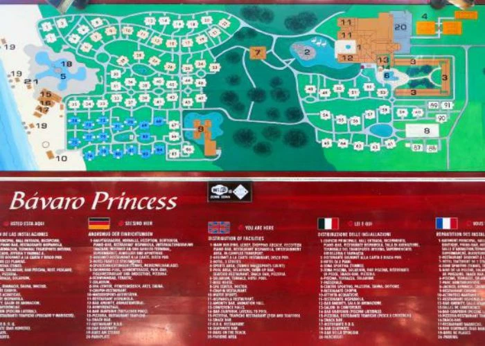 Mapa Grand Bavaro Princess
